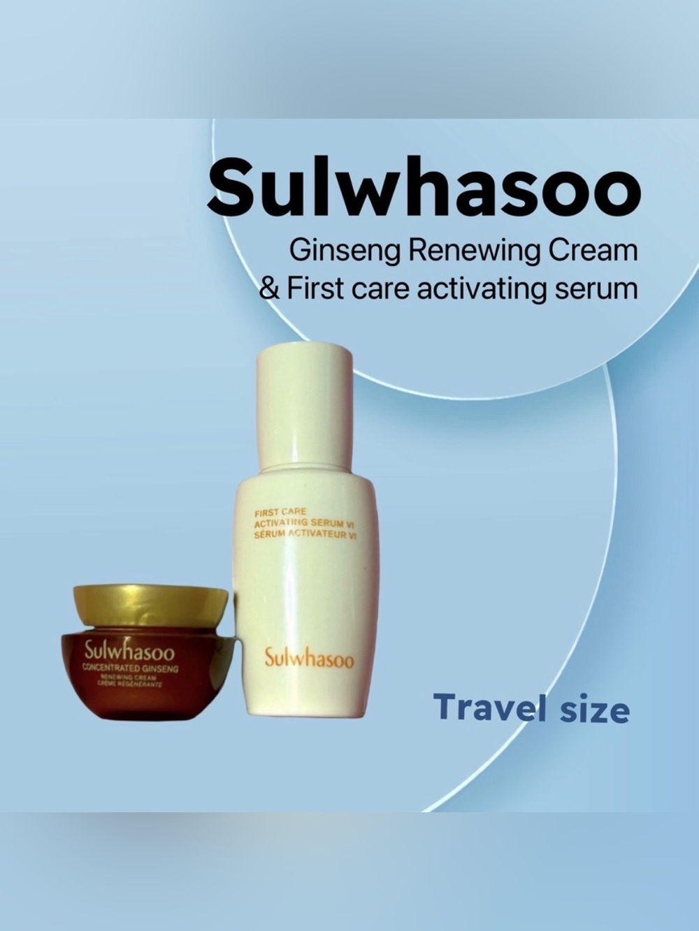 🇰🇷🆕NWOB SULWHASOO |TRAVEL| Luxe Anti-Aging & Glow Duo Serum + Cream ❗️read